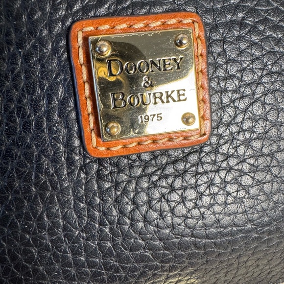 Dooney & Bourke Pebble Leather Card Case Wristlet, BLACK - Picture 2 of 10